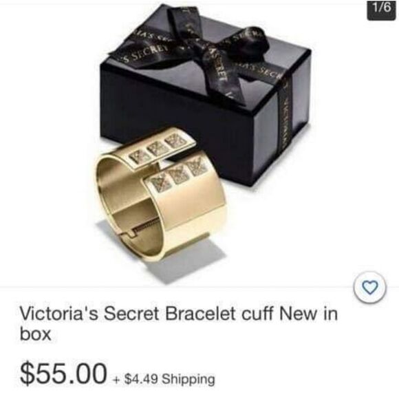 New Victoria Secret hinged goldtone cuff - Picture 3 of 3